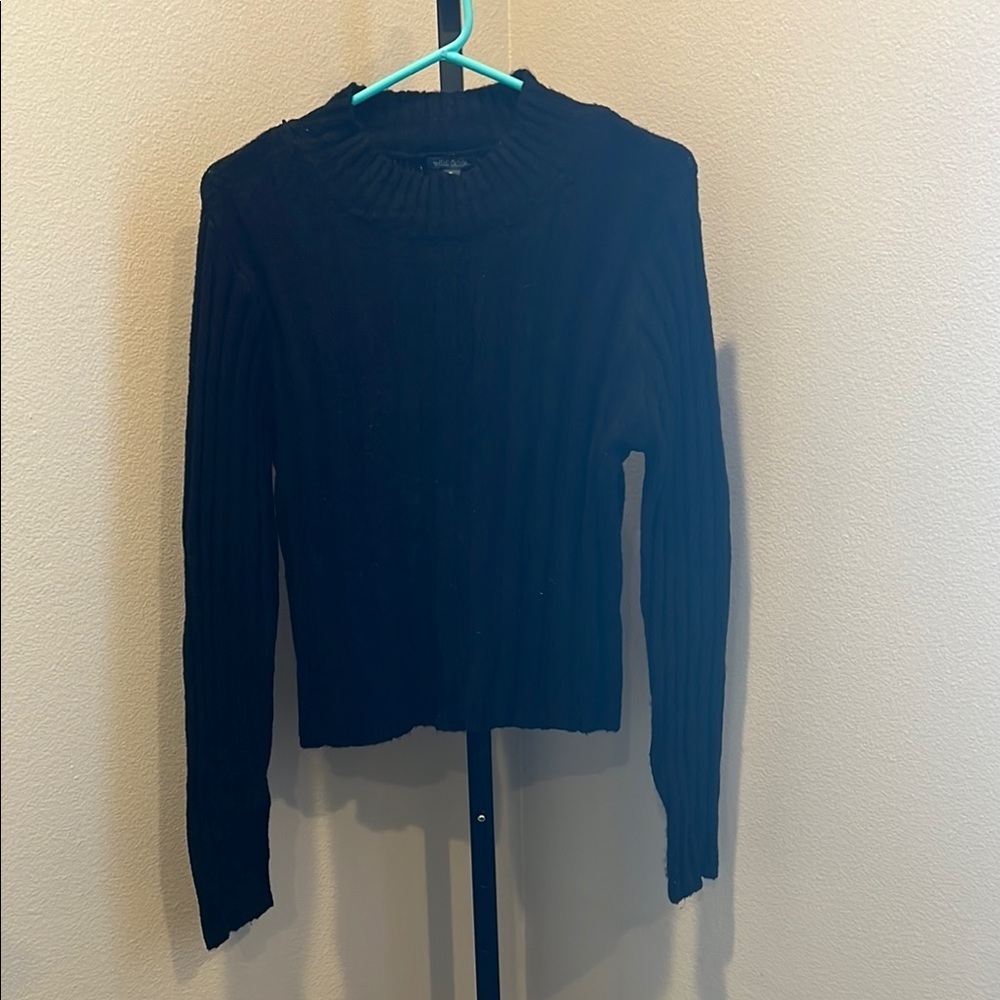 Wild Fable Black Ribbed Sweater